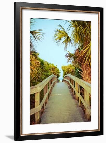 Palm Walkway I-Susan Bryant-Framed Premium Giclee Print