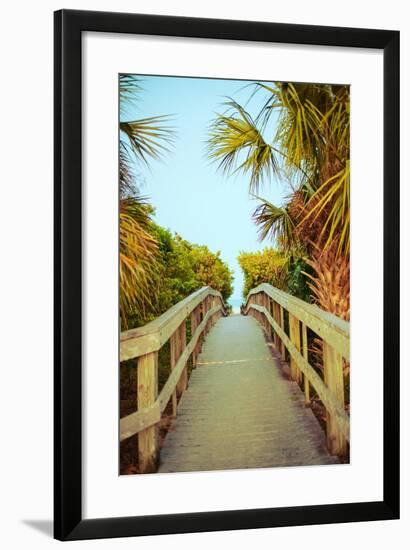 Palm Walkway I-Susan Bryant-Framed Premium Giclee Print