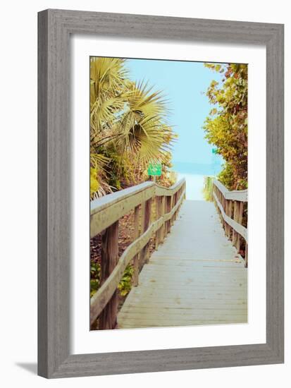 Palm Walkway II-Susan Bryant-Framed Art Print