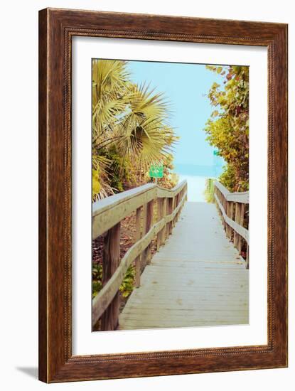 Palm Walkway II-Susan Bryant-Framed Art Print