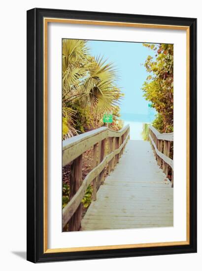 Palm Walkway II-Susan Bryant-Framed Art Print