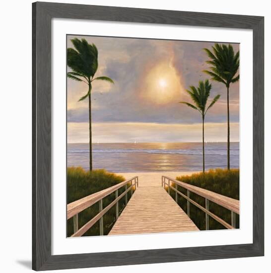 Palm Winds-Diane Romanello-Framed Art Print