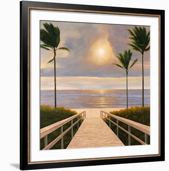 Palm Winds-Diane Romanello-Framed Art Print