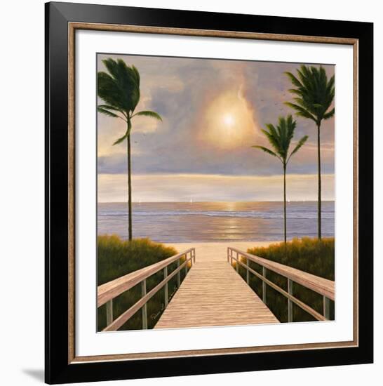 Palm Winds-Diane Romanello-Framed Art Print