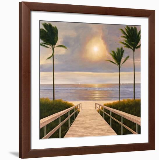 Palm Winds-Diane Romanello-Framed Art Print