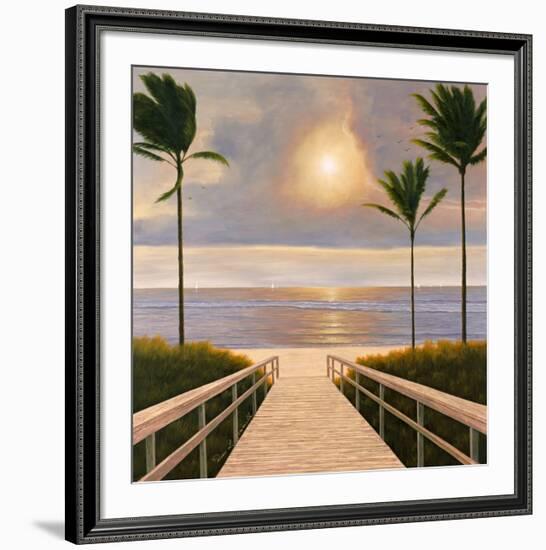 Palm Winds-Diane Romanello-Framed Art Print