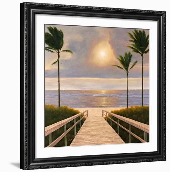 Palm Winds-Diane Romanello-Framed Art Print