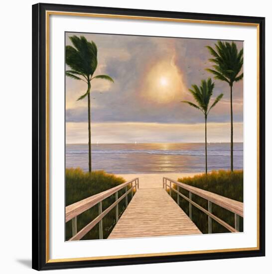 Palm Winds-Diane Romanello-Framed Art Print