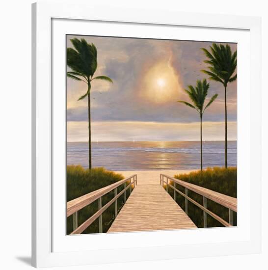 Palm Winds-Diane Romanello-Framed Art Print