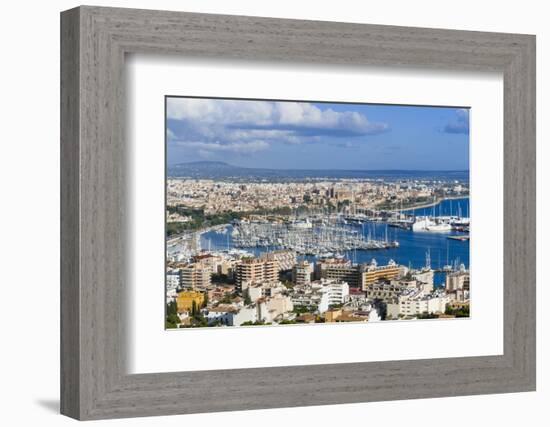 Palma De Majorca Harbor Bay from Bellver Castle-Nico Tondini-Framed Photographic Print