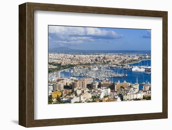 Palma De Majorca Harbor Bay from Bellver Castle-Nico Tondini-Framed Photographic Print