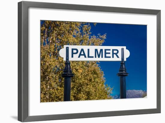 Palmer, Alaska, United States - train station-null-Framed Photographic Print