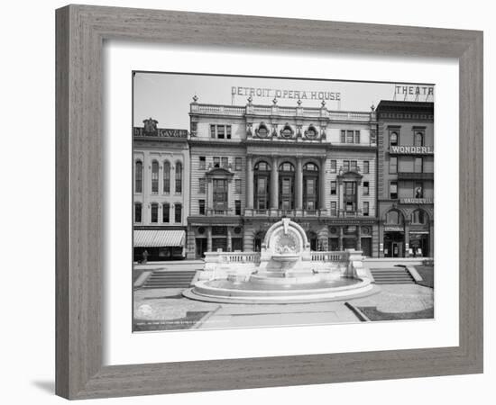 Palmer Foundation and Detroit Opera House, Detroit, Michigan, C.1906-null-Framed Photographic Print