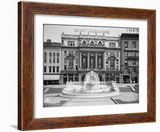 Palmer Foundation and Detroit Opera House, Detroit, Michigan, C.1906-null-Framed Photographic Print