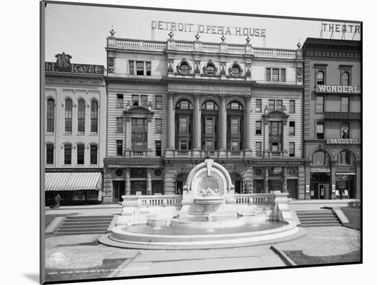 Palmer Foundation and Detroit Opera House, Detroit, Michigan, C.1906-null-Mounted Photographic Print