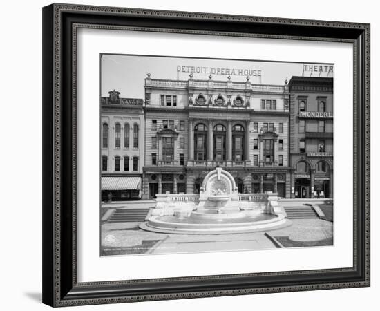 Palmer Foundation and Detroit Opera House, Detroit, Michigan, C.1906-null-Framed Photographic Print