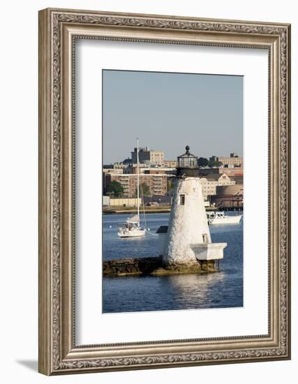 Palmer Island Lighthouse, New Bedford Harbor, Massachusetts, USA-Cindy Miller Hopkins-Framed Photographic Print