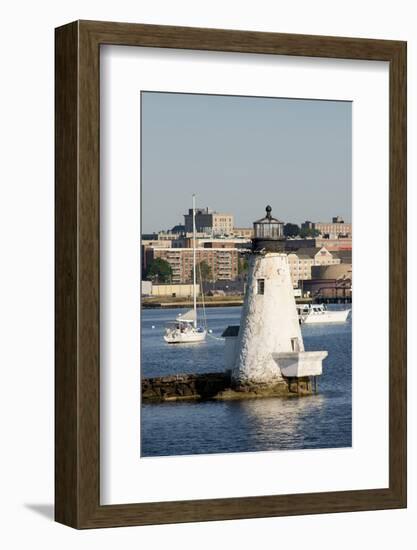 Palmer Island Lighthouse, New Bedford Harbor, Massachusetts, USA-Cindy Miller Hopkins-Framed Photographic Print