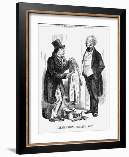 Palmerston Selling Off, 1858-null-Framed Giclee Print