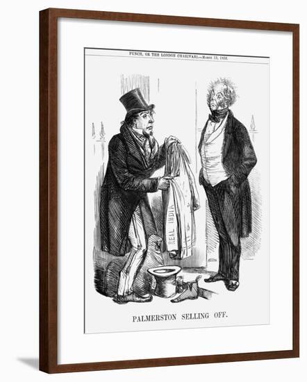 Palmerston Selling Off, 1858-null-Framed Giclee Print