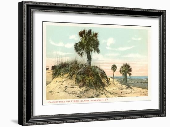 Palmettos, Tybee Island, Savannah, Georgia-null-Framed Art Print