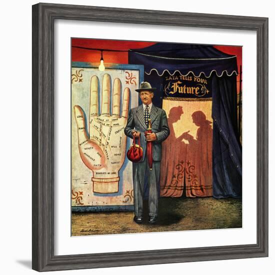 "Palmist", June 10, 1950-Stevan Dohanos-Framed Giclee Print