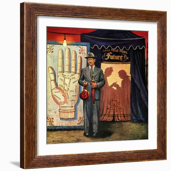 "Palmist", June 10, 1950-Stevan Dohanos-Framed Giclee Print