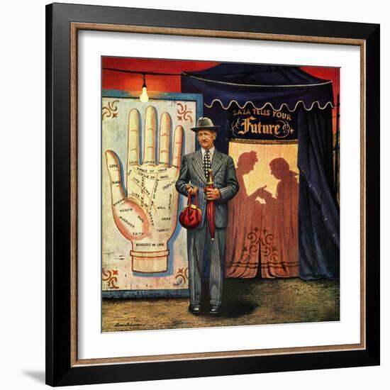 "Palmist", June 10, 1950-Stevan Dohanos-Framed Giclee Print