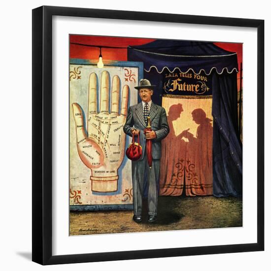 "Palmist", June 10, 1950-Stevan Dohanos-Framed Giclee Print