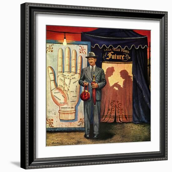 "Palmist", June 10, 1950-Stevan Dohanos-Framed Giclee Print