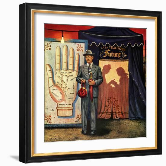 "Palmist", June 10, 1950-Stevan Dohanos-Framed Giclee Print