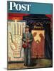 "Palmist" Saturday Evening Post Cover, June 10, 1950-Stevan Dohanos-Mounted Giclee Print