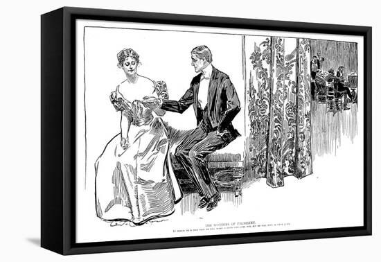 Palmistry, 1897-Charles Dana Gibson-Framed Premier Image Canvas