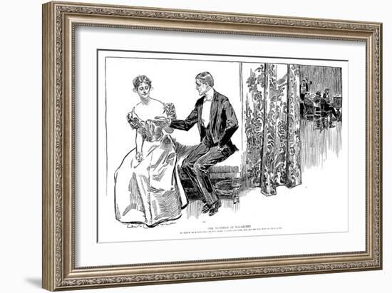 Palmistry, 1897-Charles Dana Gibson-Framed Giclee Print