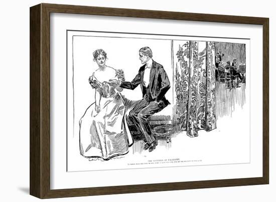Palmistry, 1897-Charles Dana Gibson-Framed Giclee Print