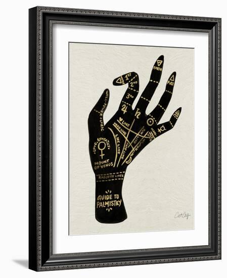 Palmistry Black-Cat Coquillette-Framed Art Print