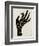 Palmistry Black-Cat Coquillette-Framed Art Print