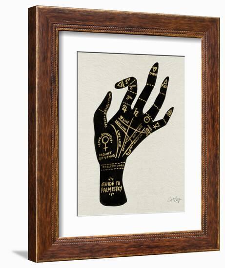 Palmistry Black-Cat Coquillette-Framed Art Print