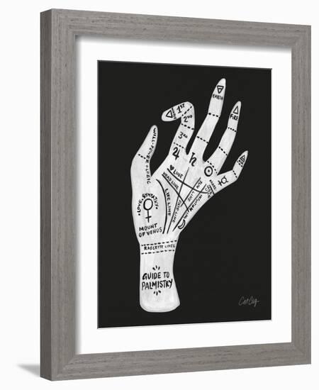 Palmistry White-Cat Coquillette-Framed Art Print