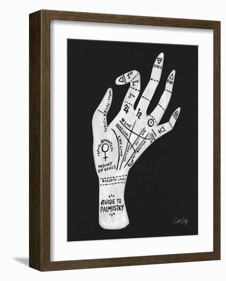 Palmistry White-Cat Coquillette-Framed Art Print