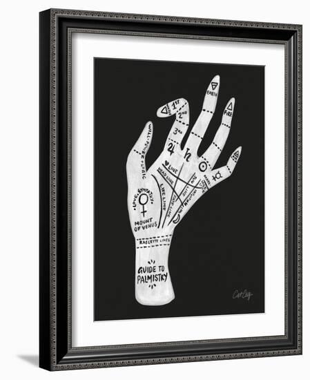 Palmistry White-Cat Coquillette-Framed Art Print