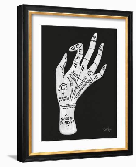 Palmistry White-Cat Coquillette-Framed Art Print