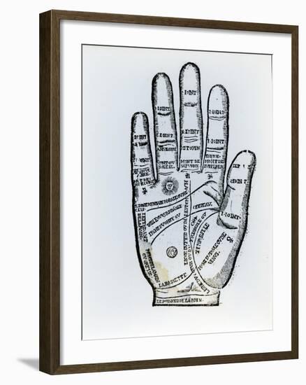 Palmistry-English School-Framed Giclee Print