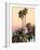 Palms And Beach 4, 2024-David Moore-Framed Art Print