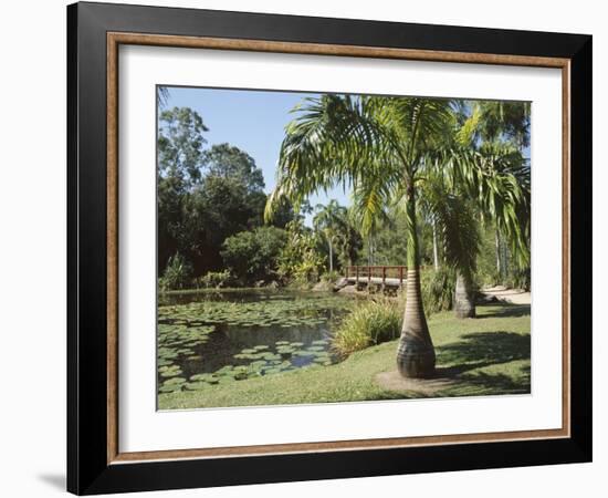 Palms and Centenary Lakes, Cairns, Queensland, Australia-Ken Gillham-Framed Photographic Print