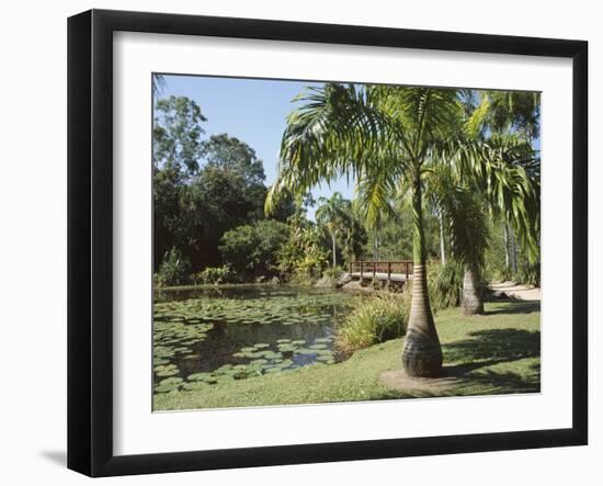 Palms and Centenary Lakes, Cairns, Queensland, Australia-Ken Gillham-Framed Photographic Print