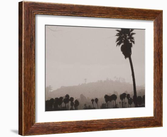 Palms and Hill-Graeme Harris-Framed Photographic Print