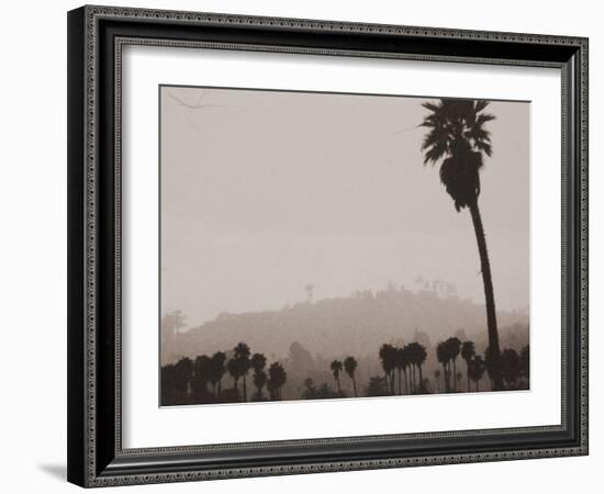 Palms and Hill-Graeme Harris-Framed Photographic Print