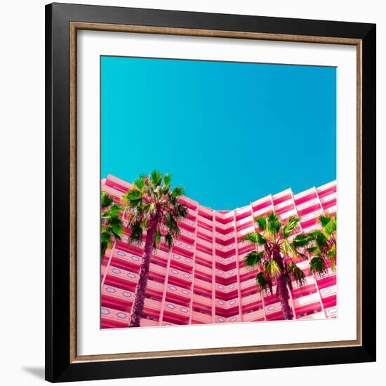 Palms and Hotel-Evgeniya Porechenskaya-Framed Photographic Print