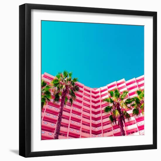 Palms and Hotel-Evgeniya Porechenskaya-Framed Photographic Print